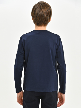 4431 Лонгслив (темно-синий весь размерный ряд)