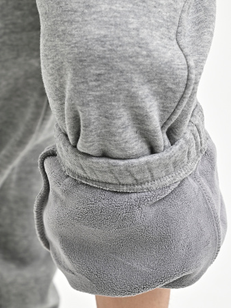 B033-8-Ch Брюки спорт утепл. д/м (серый меланж весь размерный ряд)