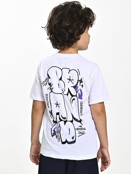 4546 Футболка д/м (белый весь размерный ряд)