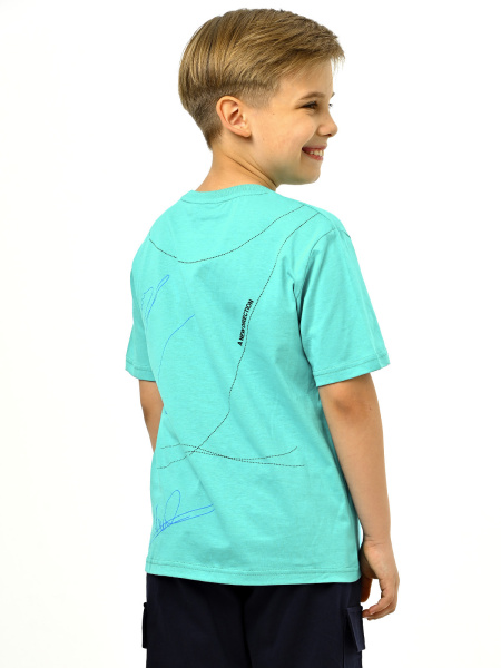 3064 Футболка д/м (изумруд 128)