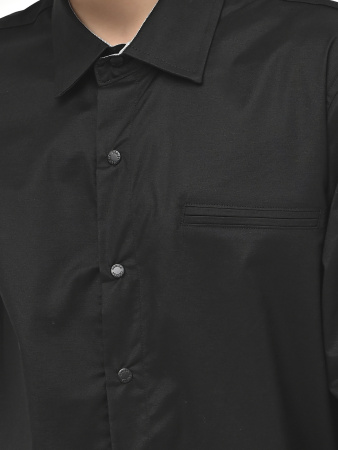 4979 Рубашка дл.р. д/м (черный весь размерный ряд)