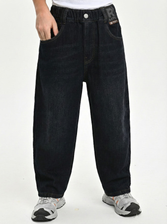 3355-Ch Джинсы утепленные д/м (синий весь размерный ряд)