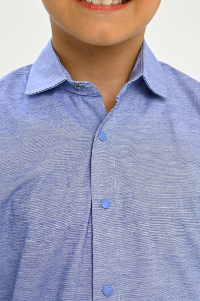 2658 Рубашка к.р. д/м (ярко-голубой весь размерный ряд)