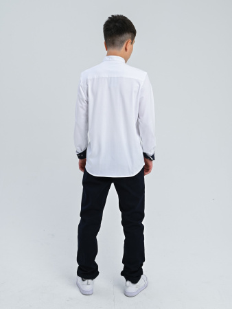 2255 Рубашка дл.р. д/м трик (белый весь размерный ряд)