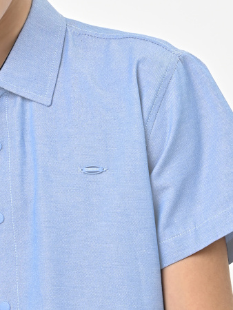 4914 Рубашка (батал) к.р. д/м (светло-голубой весь размерный ряд)