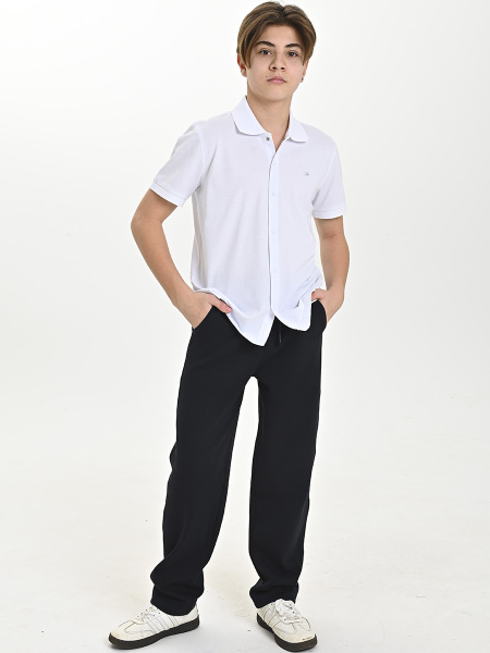 4804 Рубашка трик.(батал) к.р. д/м (белый весь размерный ряд)