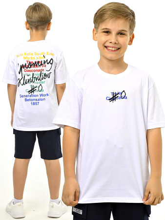 3180 Футболка д/м (белый весь размерный ряд)