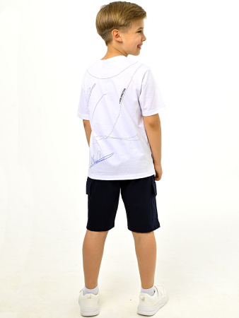 3064 Футболка д/м (белый весь размерный ряд)