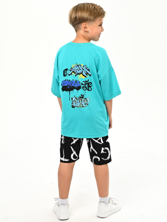 3063 Футболка д/м (изумруд весь размерный ряд)