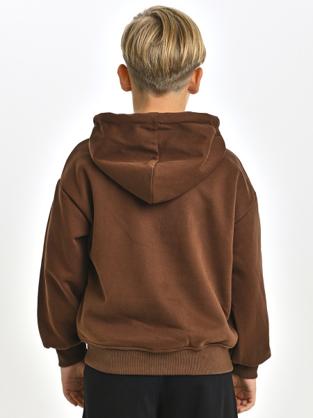 6153-Ch Толстовка д/м (коричневый весь размерный ряд)