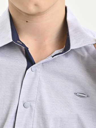 4969 Рубашка дл.р. д/м (светло-серый весь размерный ряд)