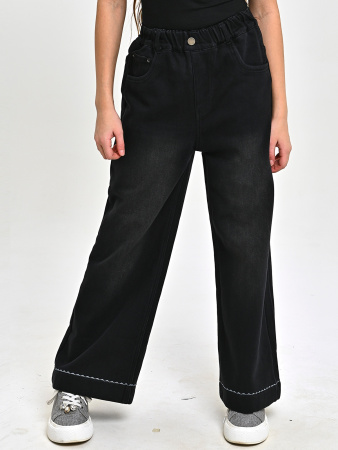 T9020-Ch Джинсы утепленные д/д (черный весь размерный ряд)