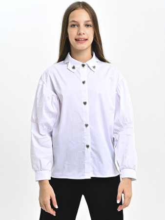 3027-Ch Блузка д/д (белый весь размерный ряд)