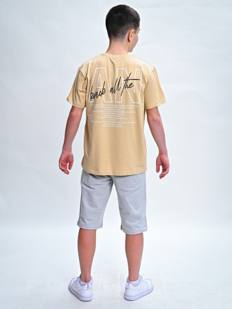 2294 Футболка д/м (бежевый весь размерный ряд)