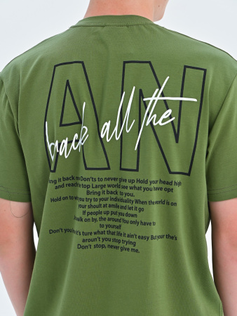 2295 Футболка д/м (хаки весь размерный ряд)