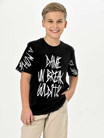 4542 Футболка д/м (черный весь размерный ряд)