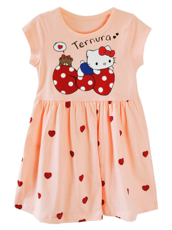 18643 Платье д/д (персик 110)