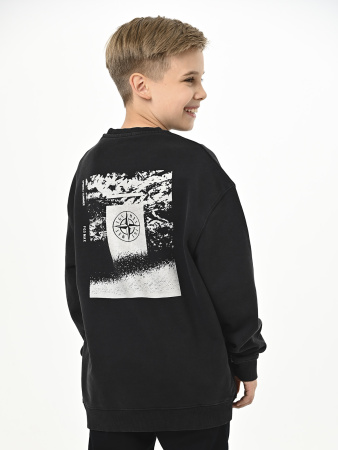 5007-F Толстовка д/м (черный весь размерный ряд)