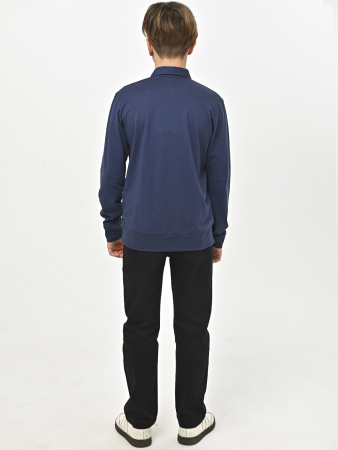 4960 Поло дл.р. д/м (синий весь размерный ряд)