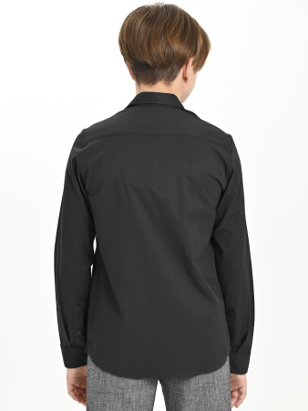 4781 Рубашка дл.р. д/м (черный весь размерный ряд)