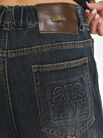 Q256603-Ch Джинсы д/д (черный весь размерный ряд)