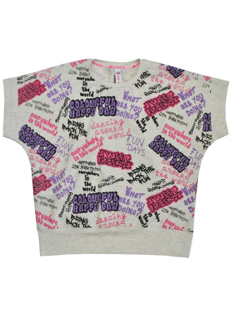 10463 Футболка д/д (серый меланж весь размерный ряд)