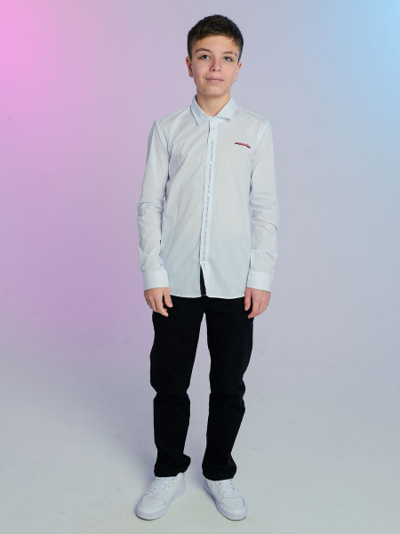 2128 Рубашка д/м (белый размер 152)