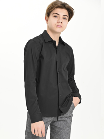 4781 Рубашка дл.р. д/м (черный весь размерный ряд)