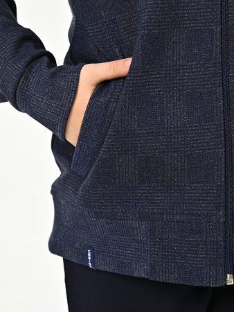 4314 Жакет д/м клетка (синий весь размерный ряд)