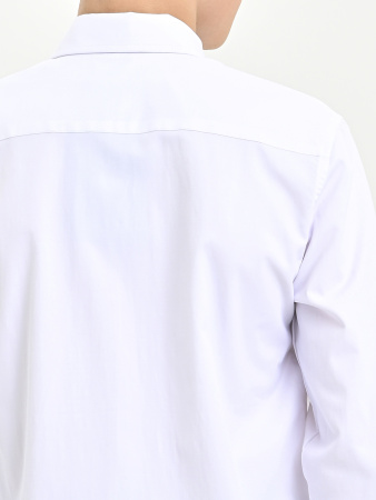 4854 Рубашка дл.р. д/м (белый весь размерный ряд)