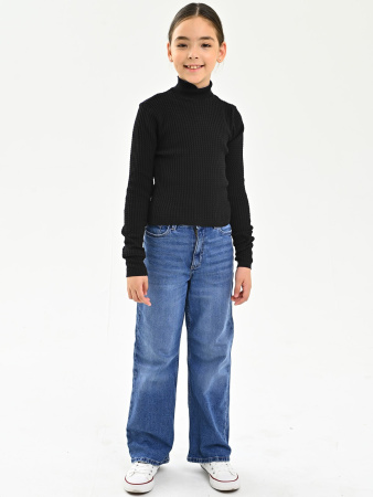 0809 Джемпер д/д (черный 140)