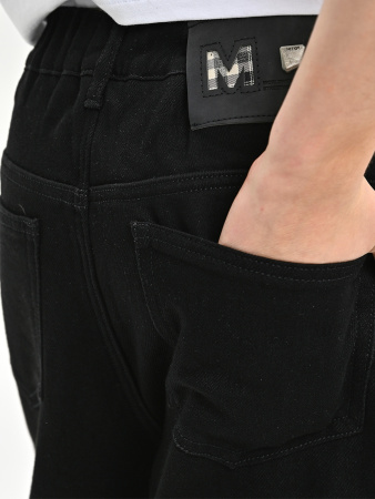 7923-Ch Джинсы утепленные д/м (черный весь размерный ряд)