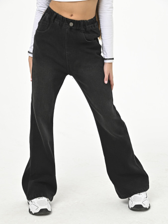 F2603-Ch Джинсы д/д (черный весь размерный ряд)