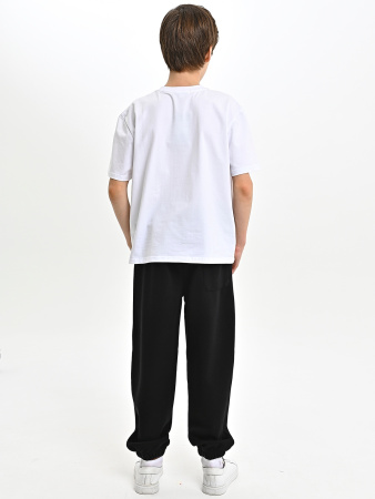 B020-8-Ch Брюки спорт утепл. д/м (черный весь размерный ряд)