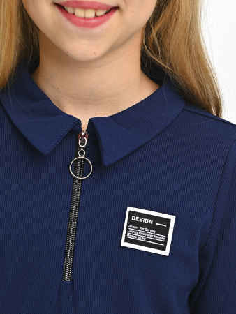 2415KG Блузка дл.р.  (темно-синий весь размерный ряд)