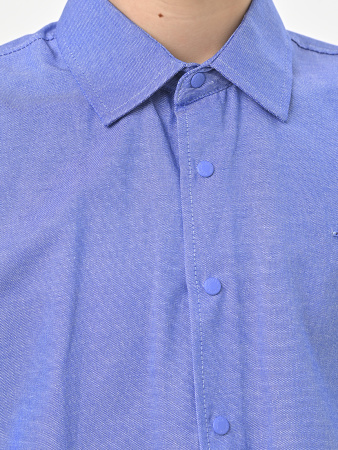 4913 Рубашка (батал) к.р. д/м (ярко-голубой весь размерный ряд)