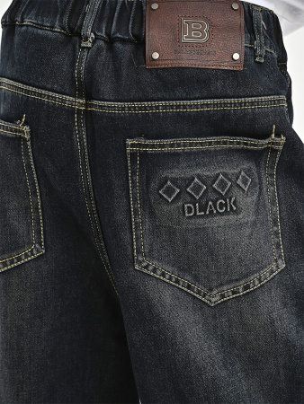 25388-Ch Джинсы утепленные д/м (темно-синий 31(165))