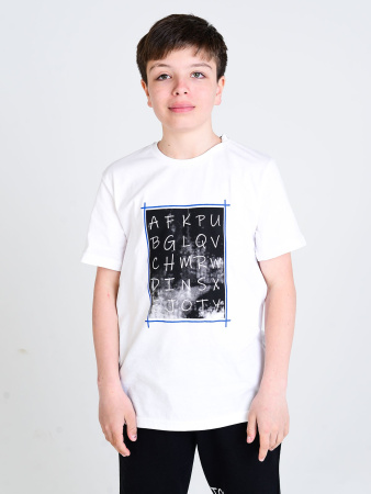 1497 Футболка д/м (белый размер 134)