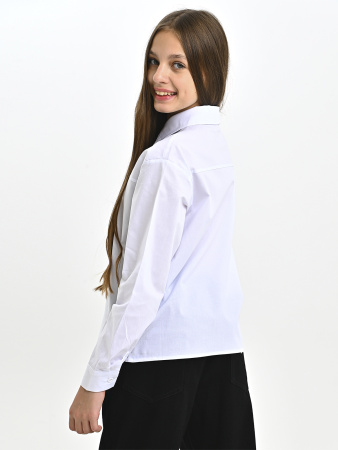 33001-Ch Блузка д/д (белый весь размерный ряд)