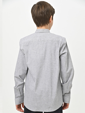 4889 Рубашка дл.р. д/м (серый весь размерный ряд)