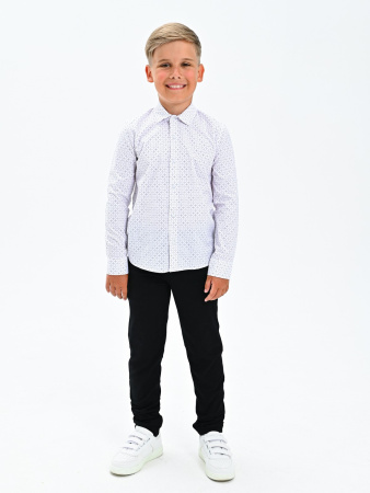 2586 Рубашка дл.р. д/м (белый,бордо весь размерный ряд)