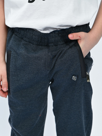 7709 Брюки спорт д/м (синий весь размерный ряд)