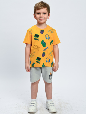 2079/1 Футболка д/м (оранжевый весь размерный ряд)