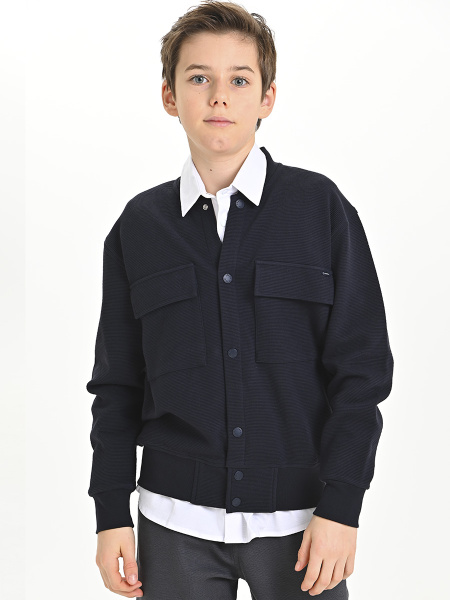 4864 Жакет д/м (темно-синий весь размерный ряд)