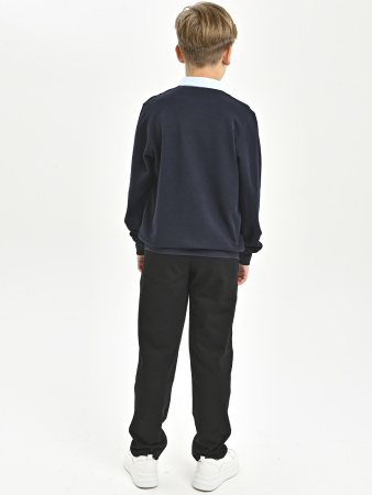 5005 Джемпер/обманка д/м (темно-синий,голубой 134)