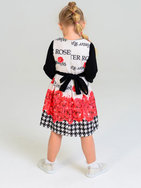 2325 Платье д/д (кремовый,синий весь размерный ряд)