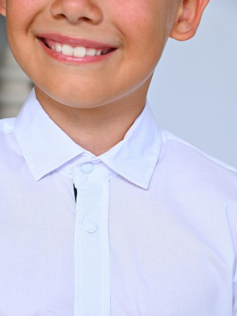 2466 Рубашка к.р. д/м (белый весь размерный ряд)