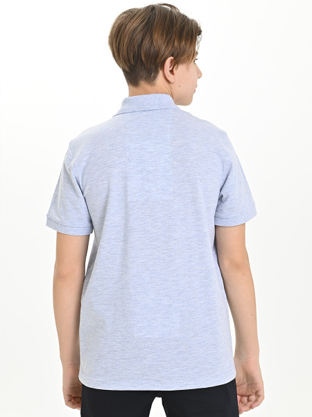 4803 Рубашка трик.(батал) к.р. д/м (серый меланж весь размерный ряд)