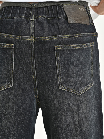 25355-Ch Джинсы утепленные д/м (черный весь размерный ряд)