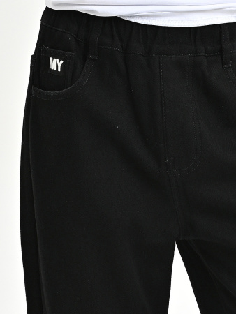 7923-Ch Джинсы утепленные д/м (черный весь размерный ряд)